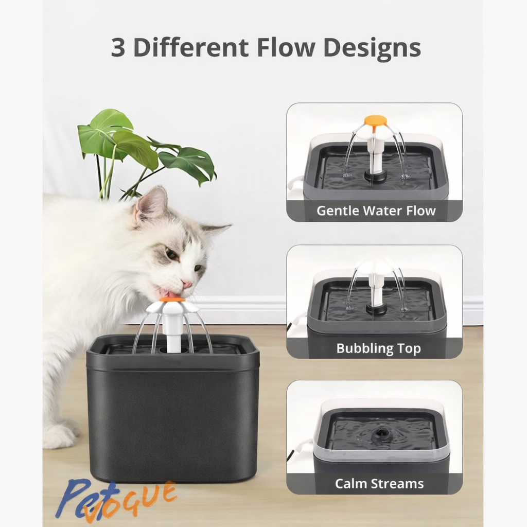 Square Automatic Water Fountain with Multi‑Stream Flower Spout