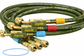 Zayrin Premium Refrigerant Charging Hose Set with Ball Valves – High Pressure HVAC Service Hoses