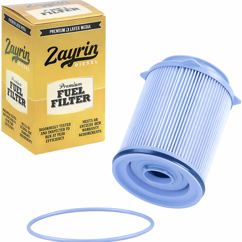 Zayrin Diesel Premium Fuel Filter – High Performance 3-Layer Media Cartridge with O-Ring Seals
